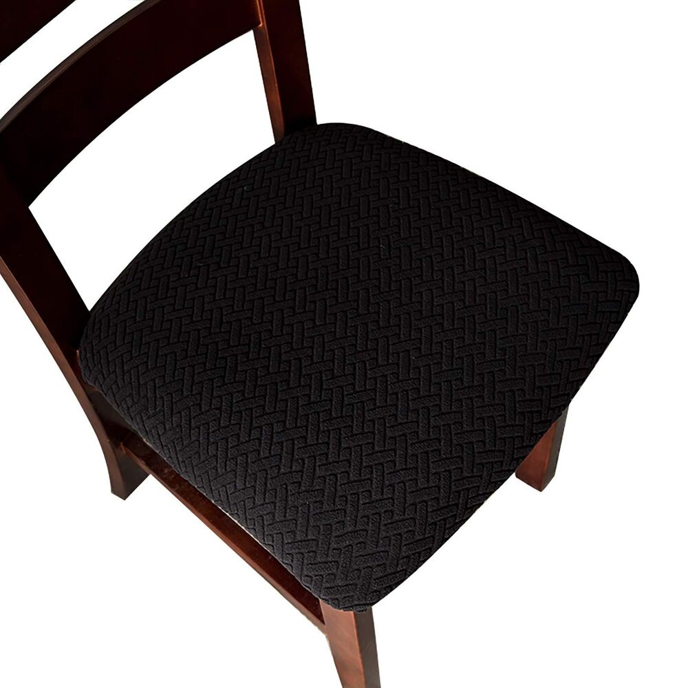 Set of 4, Seat Covers for Dining Room Washable Chair Seat Slipcovers